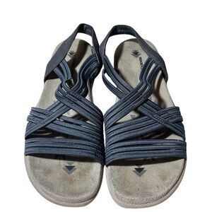Skechers Reggae Slim Simply Stretch Womens Slingback Sandals Blue gray Size 7/8?